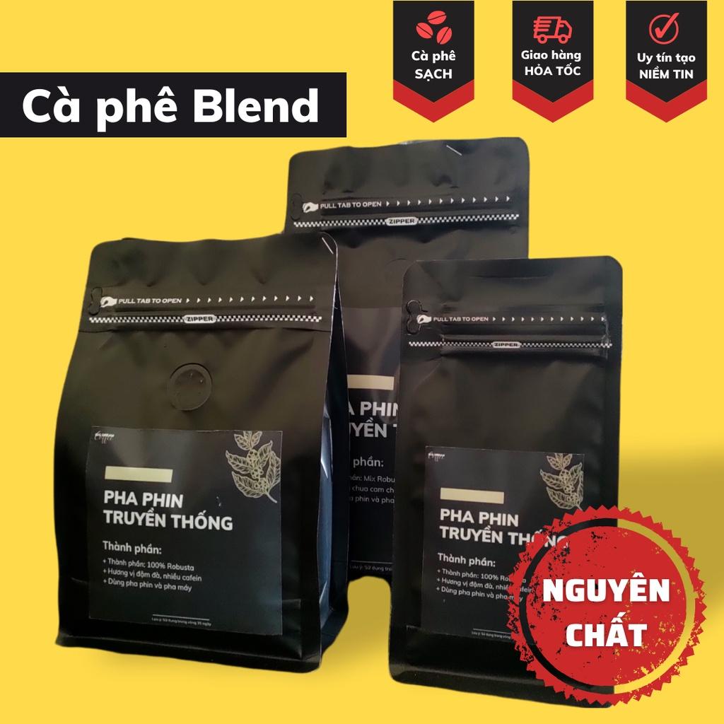 Cà phê nguyên chất BLEND Robusta và Arabica 125G pha phin cafe rang xay không độn phụ gia - Big Dream Coffee