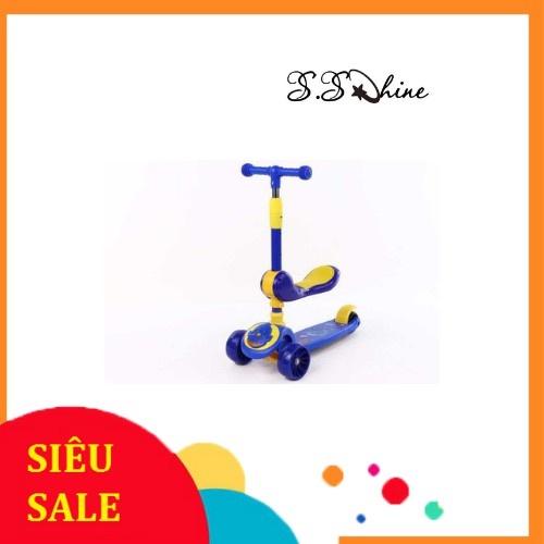 Xe trượt scooter Mommykids Minh Chau, Có nhạc có đèn kiêm chòi chân 2 trong 1