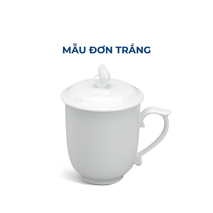 Ca Trà Sứ Có Nắp Dung Tích 300 ML Cao Cấp