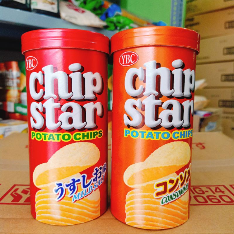 Bánh Snack Khoai Tây chiên vị muối biển truyền thống YBC Chip Star Potato Chips Mild Salt Taste50g Date 09/2023 UMIKO