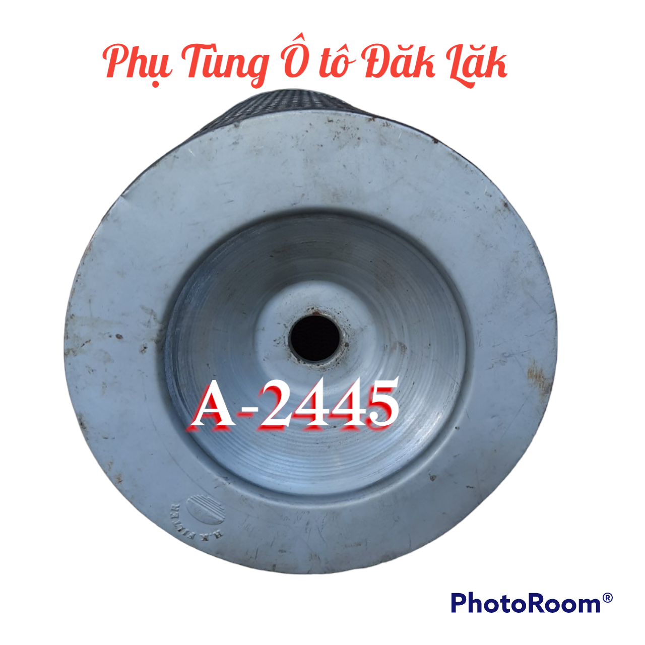 Lọc gió Hyundai 5 tấn A-2245, hàng Hankok. Kích thước lọc 220*450, sắt đáy sâu