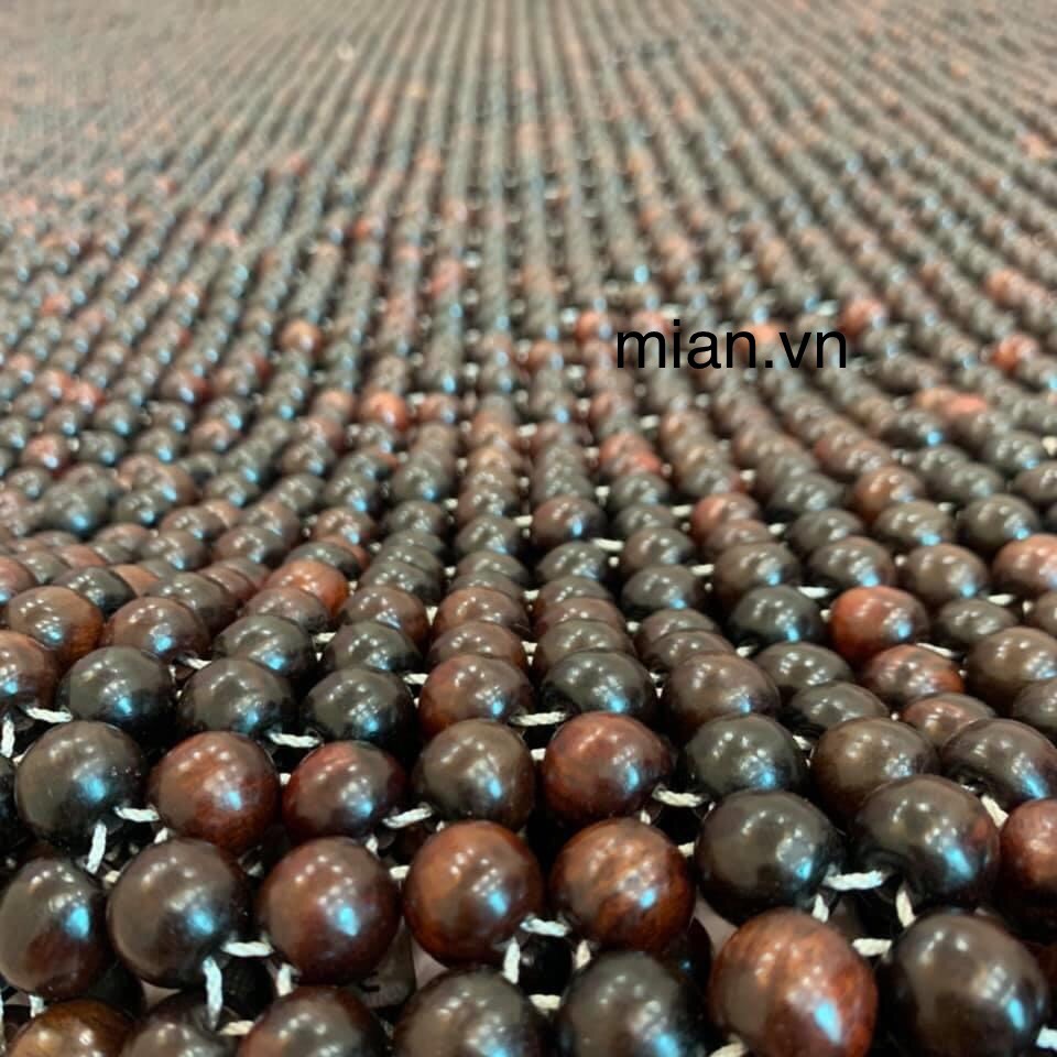Chiếu hạt gỗ Trắc Bóng hạt 1,2cm