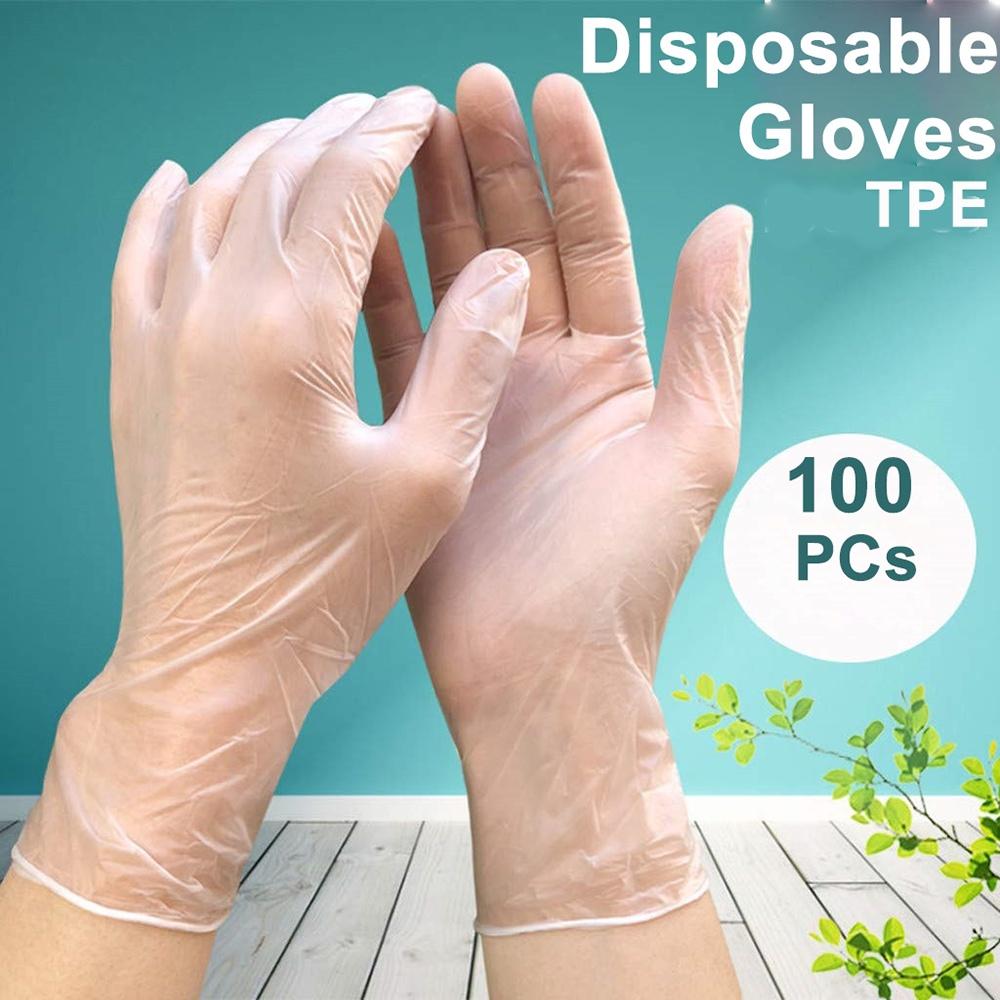 Hộp 100cái găng tay TPE HỘP TÍM GLOVE-găng tay cao su dùng 1 lần