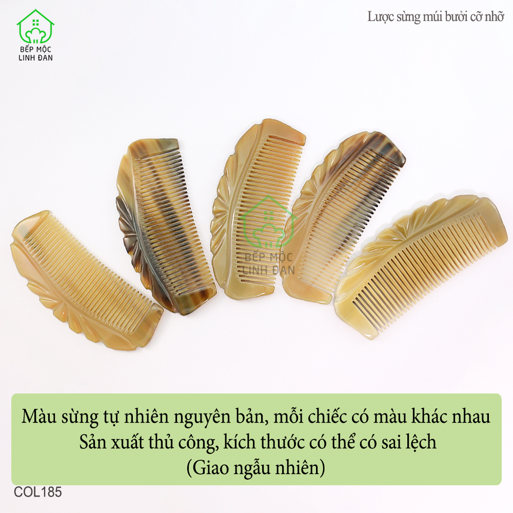 Lược Sừng Xuất Nhật (Size: L-15cm) Múi Bưởi Khía Cỡ Nhỡ [COL185]