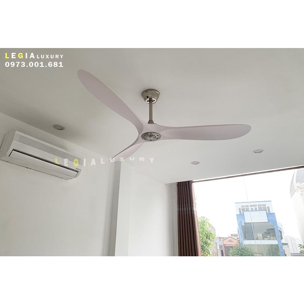 Quạt Trần Hiện Đại Gió Mạnh Lê Gia LGFAN713T - Chiều Cao 25cm - Sải Cánh 155cm - Bảo Hành 5 Năm