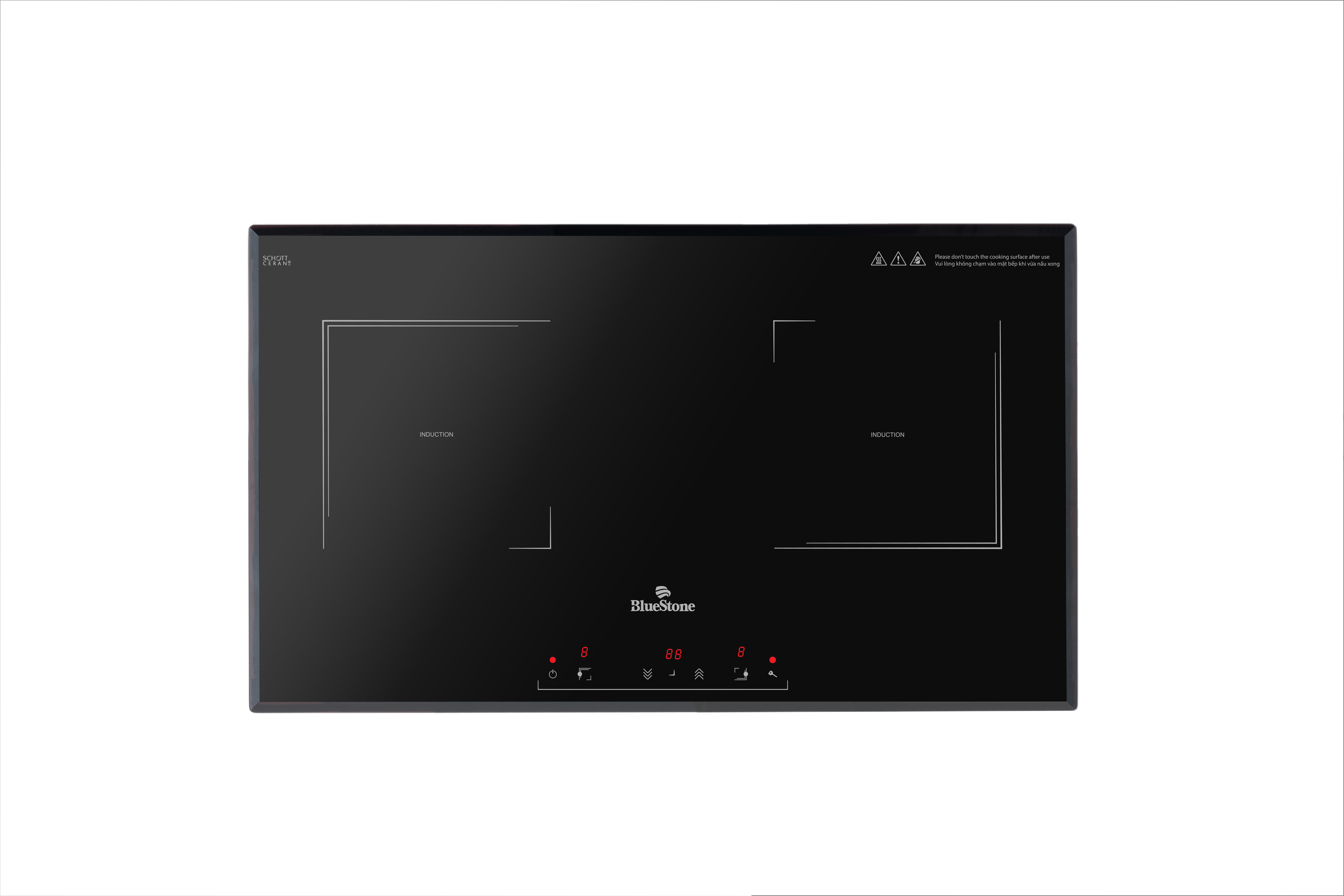 Bếp âm từ đôi BlueStone ICB-6833 - Hàng chính hãng