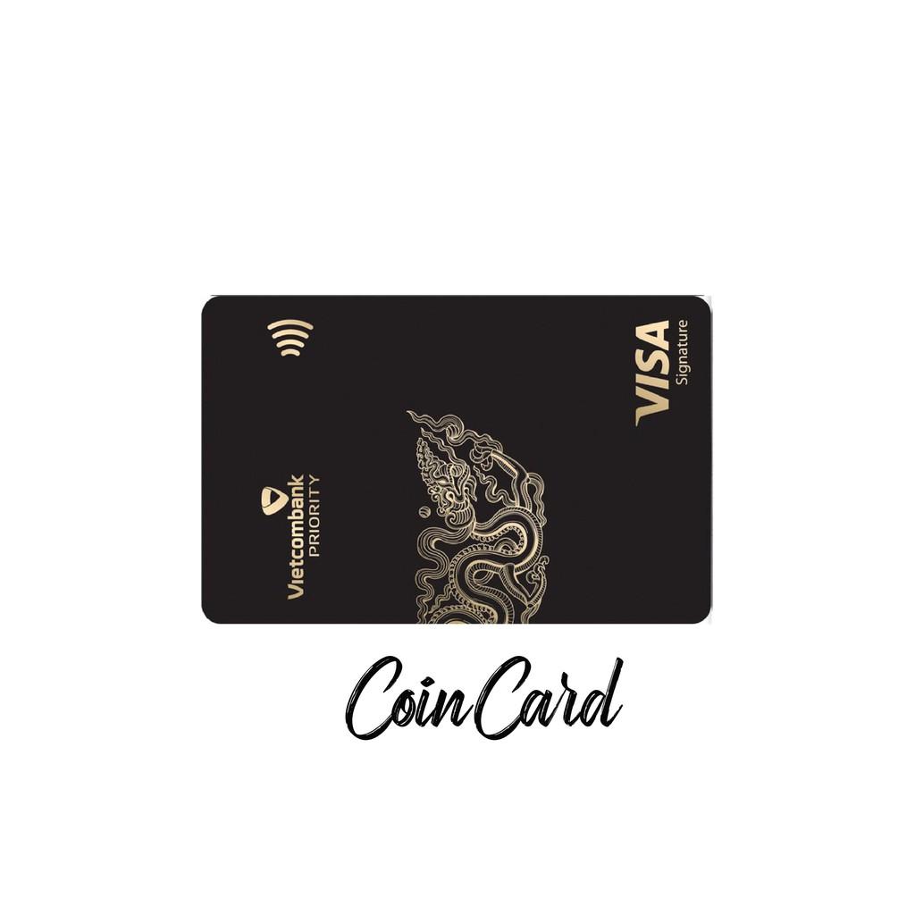 Miếng dán trang trí thẻ Ngân Hàng - ATM - Thẻ chung cư - Decal hình BLACK CARD - THẺ ĐEN