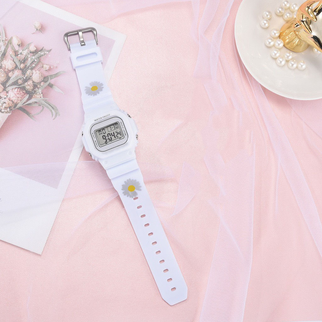 Đồng hồ dây cao su Hoa Cúc full chức năng DH106 cực hót
