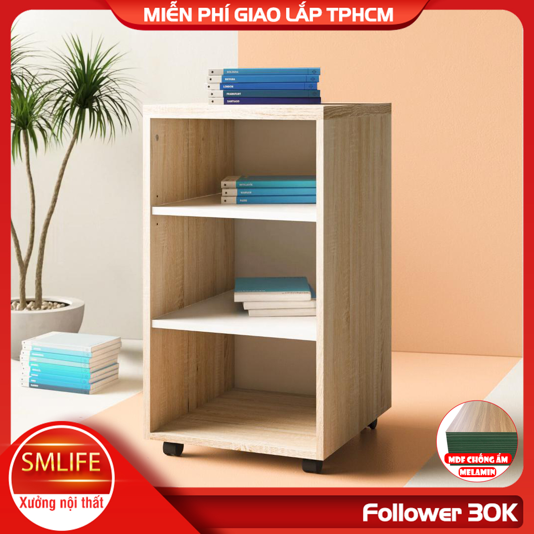 Tủ để tài liệu gỗ MDF kết cấu chắc chắn SMLIFE Fiden