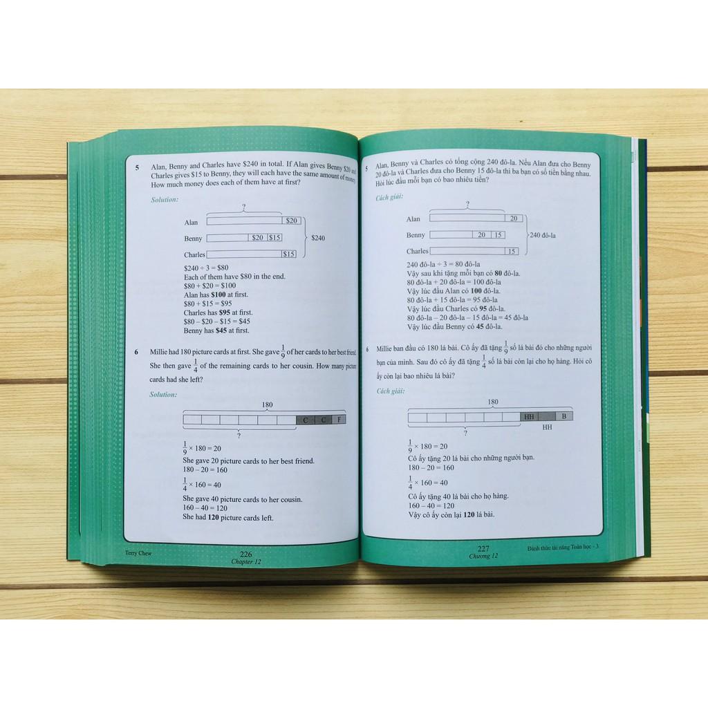 Sách Đánh Thức Tài Năng Toán Học 3, Toán Singapore lớp 3, lớp 4