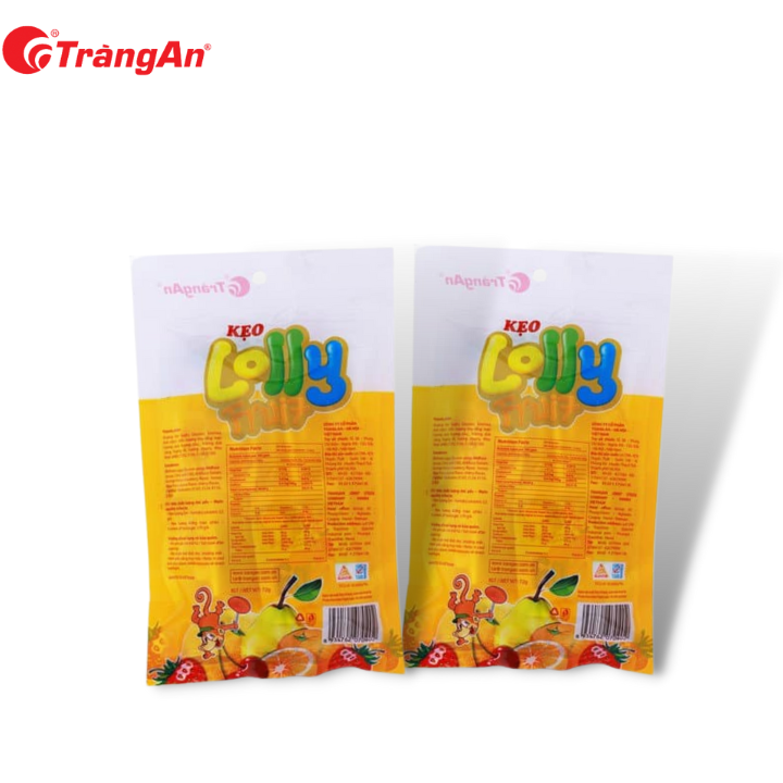 Combo 2 Gói Kẹo Trái Cây Loly Fruit 72g, Thơm Ngon Nhiều Vị