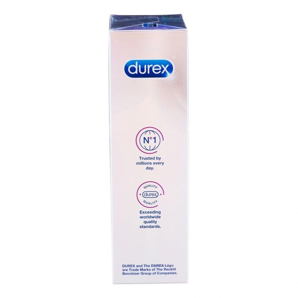 Bao Cao Su DUREX INVISIBLE EXTRA LUBRICANT - Siêu mỏng, cỡ vừa 52mm - Hộp 10c