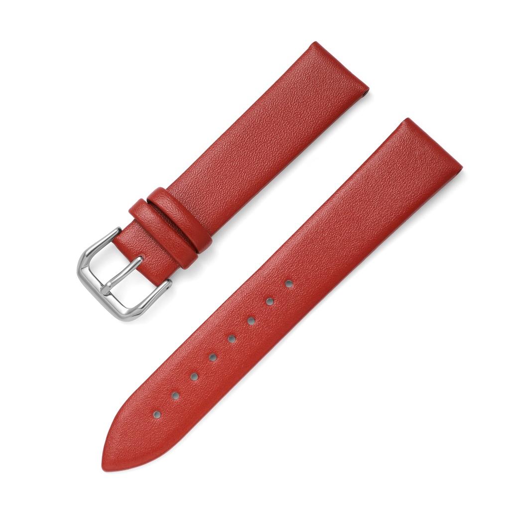 Dây đồng hồ da bê mềm slim BO-20 chống thấm nước nhiều size 10 12 14 15 16 18 19 20 22mm
