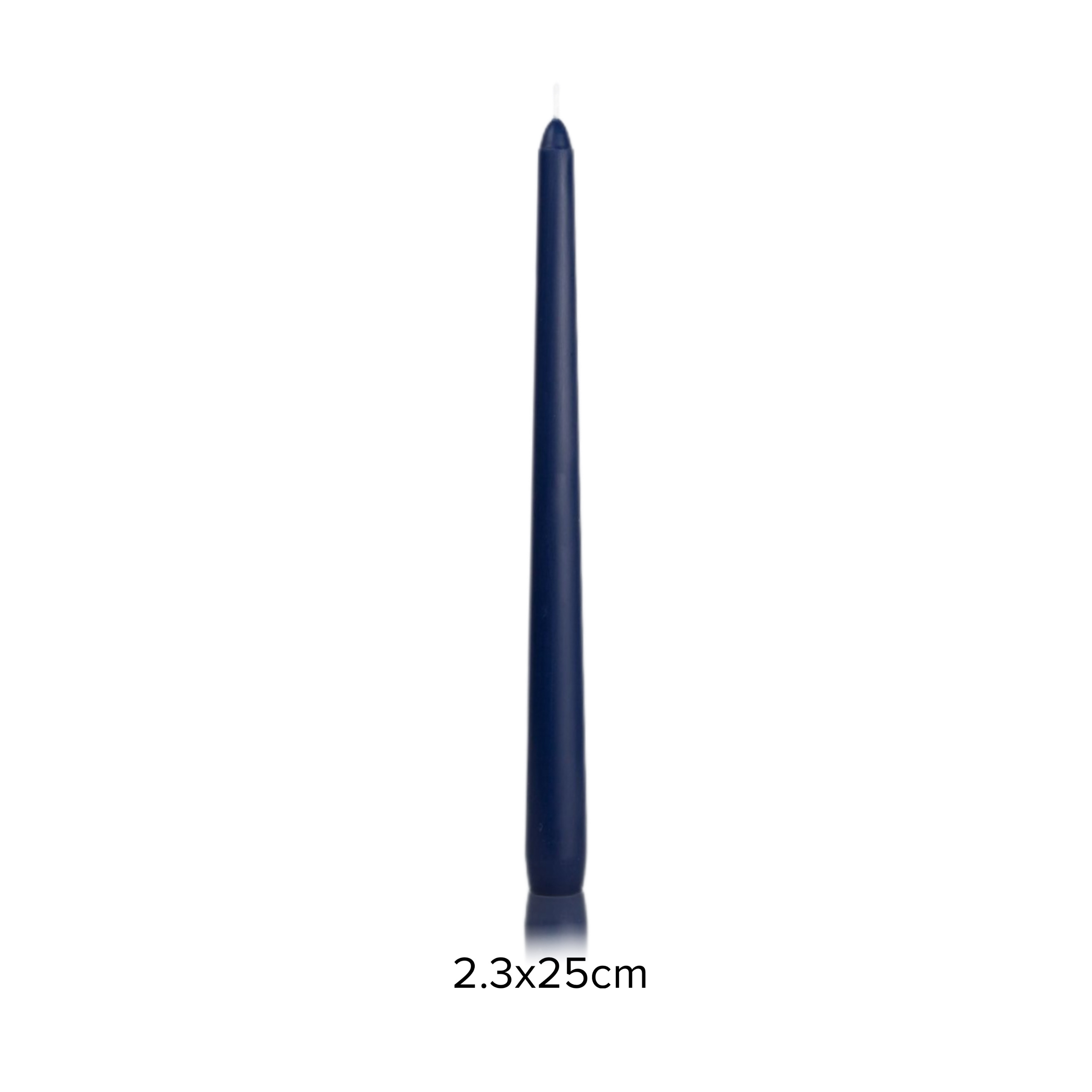 [Hộp 6 nến] Nến thơm taper Eden Candle FTRAMART EDC2331 (Xanh navy), cao 25 cm, phù hợp tất cả các chân nến theo tiêu chuẩn nến taper