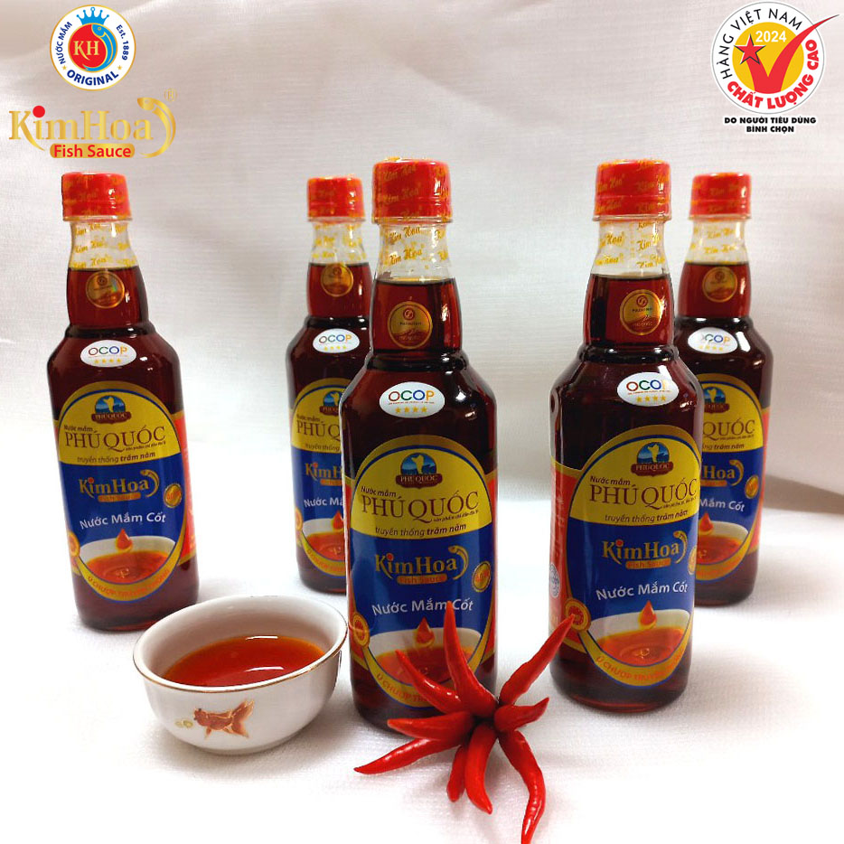 Nước mắm Cốt Kim Hoa Phú Quốc 40 đạm chai nhựa 500ml