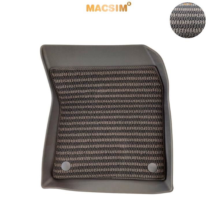 Thảm Lót Sàn 2 Lớp TPE Macsim Peugoet 5008 Chuẩn Form, Bền, Không Mùi (sd3 xám đen ct)