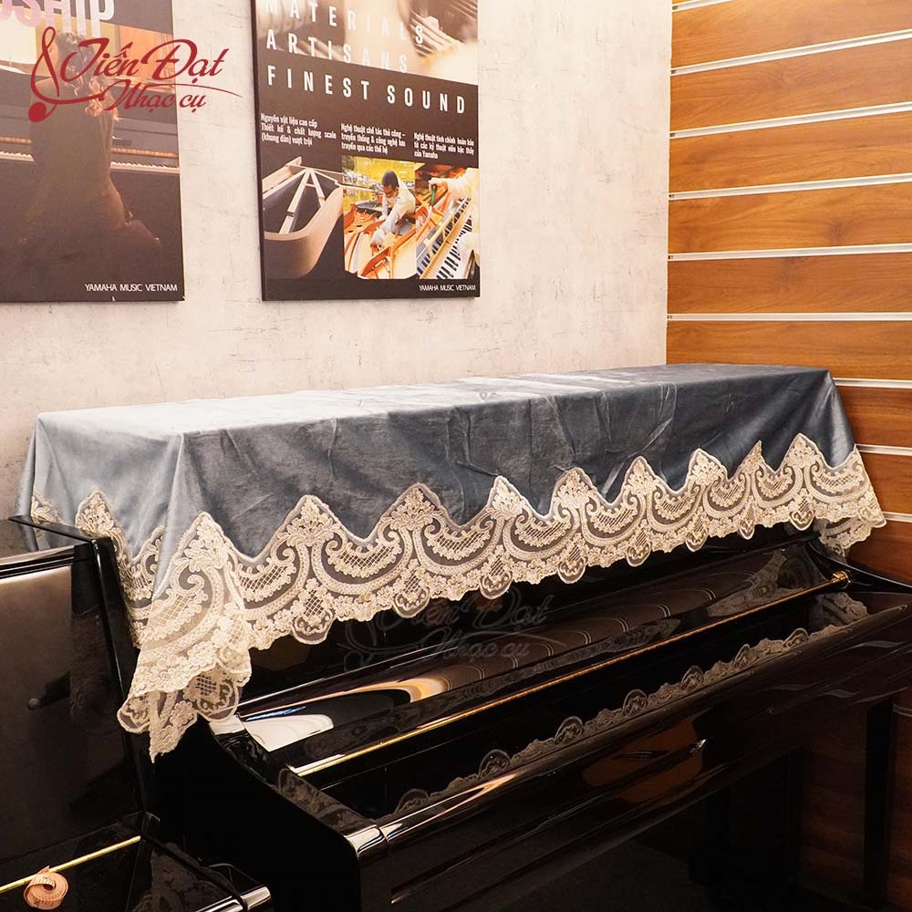 Khăn Phủ Đàn Piano Vải Nhung Cao Cấp KU-15