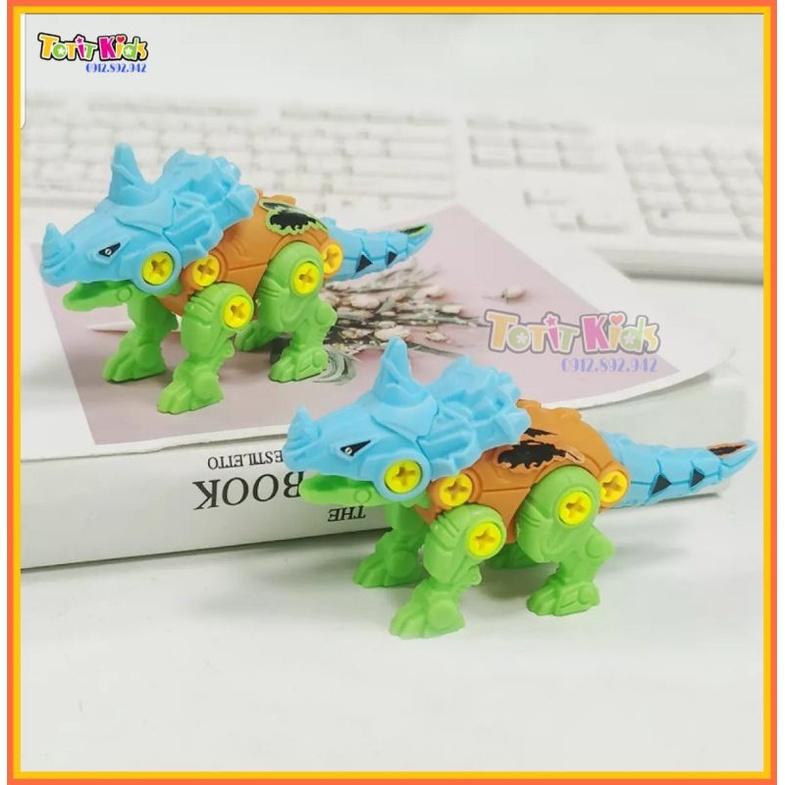 Khủng long lắp ráp bằng Tua vít, đồ chơi lắp ghép, Size 10cm