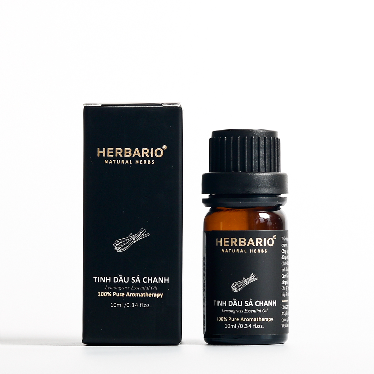 Tinh dầu sả chanh nguyên chất herbario 10ml