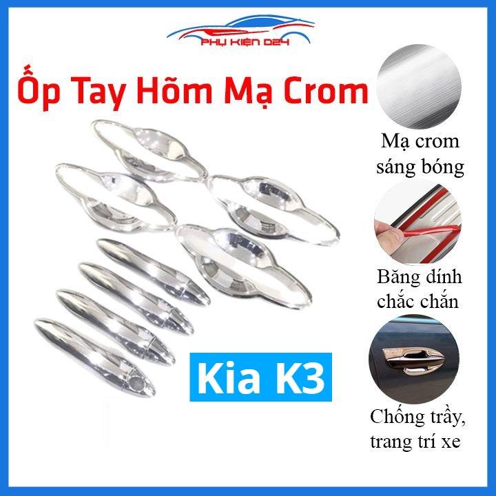 Ốp tay hõm Kia K3 mạ crom chống trầy bảo vệ cửa xe ô tô