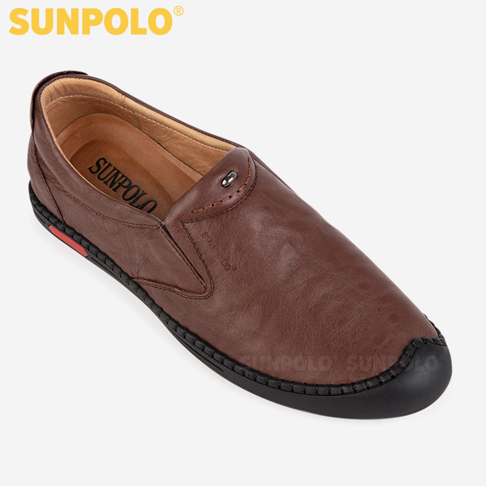 Giày Lười Nam Da Bò SUNPOLO CS5028
