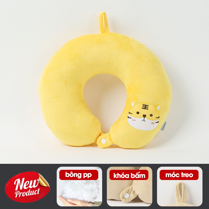 Gối Ngủ Văn Phòng Cao Cấp Chống Đau Cổ Vai Gáy Dùng Kê Cổ, Tựa Cổ, Gối Hình Chữ U Dùng Cho Đi Du Lịch
