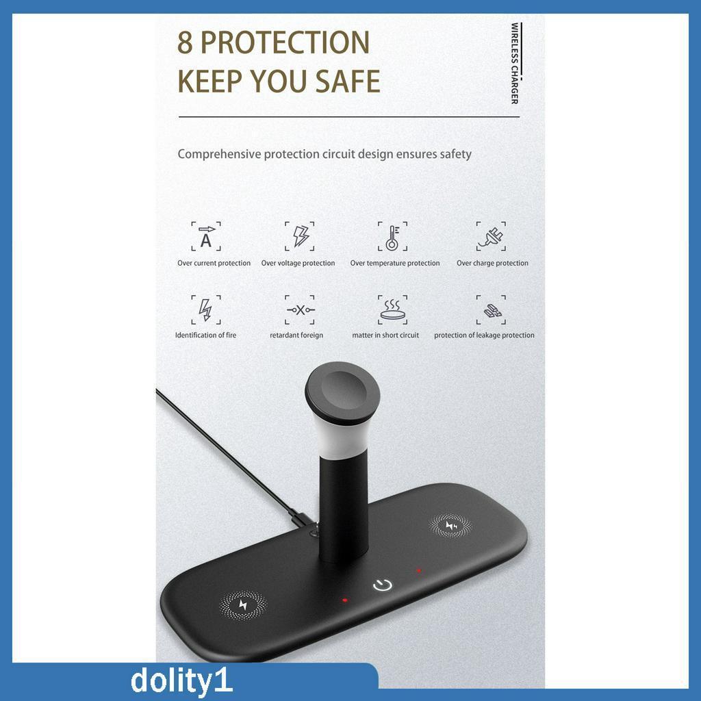 Đế Sạc Không Dây Qi Lh5 5 Trong 1 Cho Iphone 12 / 11 / 11 Pro