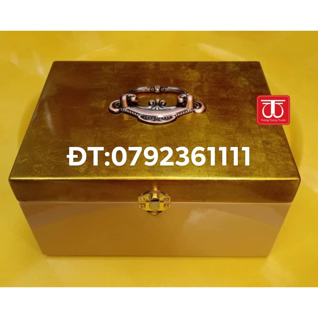 Hộp Gỗ Sơn Mài Cao Cấp (KT  vuông 25*25* cao12cm)