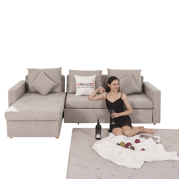 Sofa vải da lộn Malaysia mã SVNK-3002-HPR4