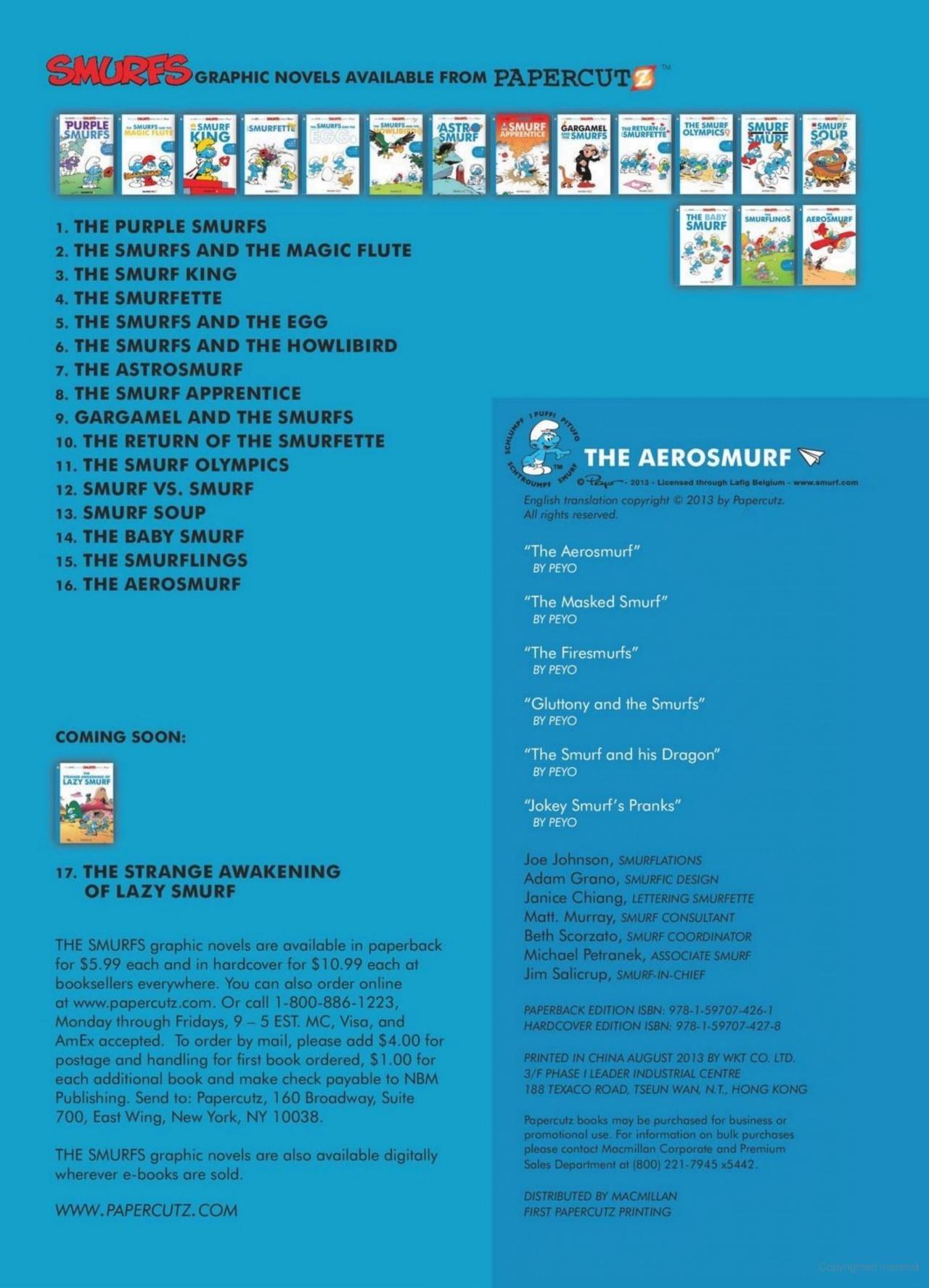 Sách ngoại văn: The Smurfs #16 - The Aerosmurf