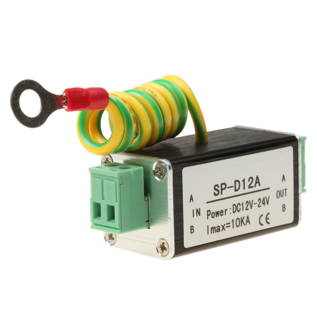 DC 12-24V Power Supply Signal Arrester Surge Protector Device For Thunder/   Protection