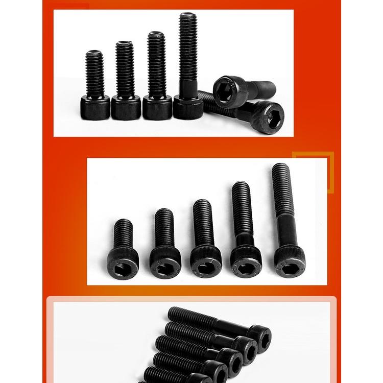 Combo 50c bulong lục giác chìm ĐẦU TRỤ M5 cấp bền 12.9 M5X25, M5X30, M5X35