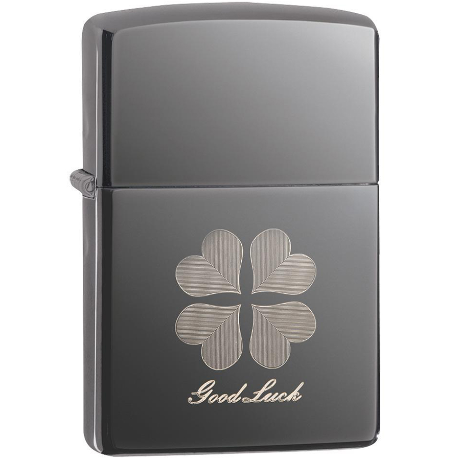 Bật Lửa Zippo 49120 – Zippo Good Luck Design Black Ice