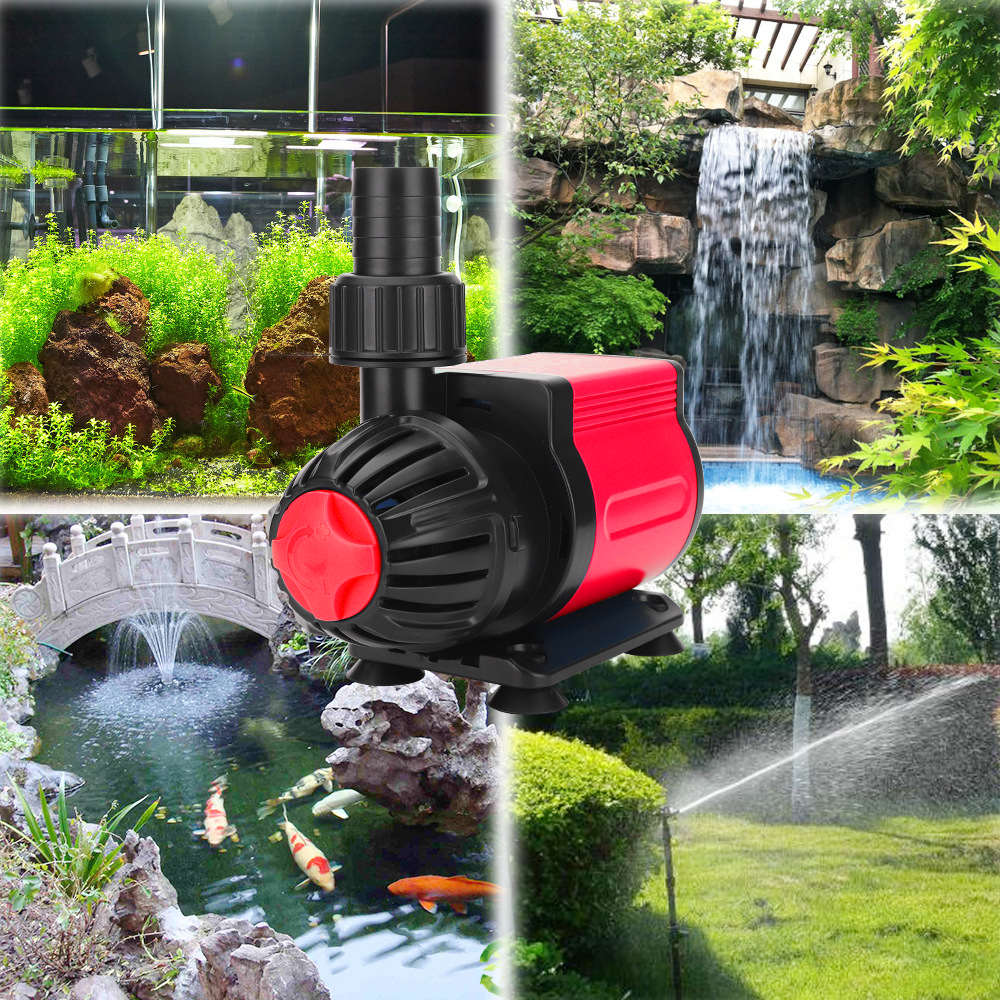 Máy bơm HA 12000 lõi trục gốm, 9 nấc chỉnh nước dùng cho bể cá, hồ cá, hòn non bộ - Máy bơm chìm cao cấp
