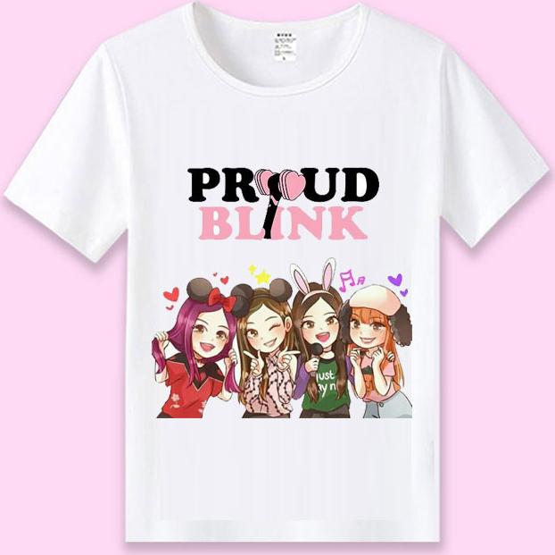 Áo phông Blackpink Chibi Blink tặng sticker Blackpink