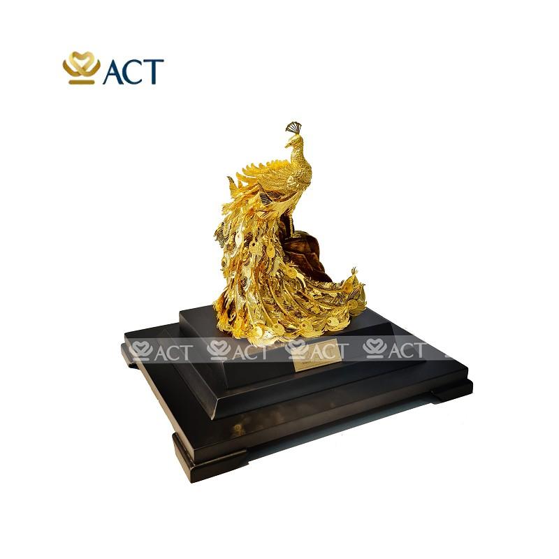 TƯỢNG CHIM PHƯỢNG HOÀNG DÁT VÀNG