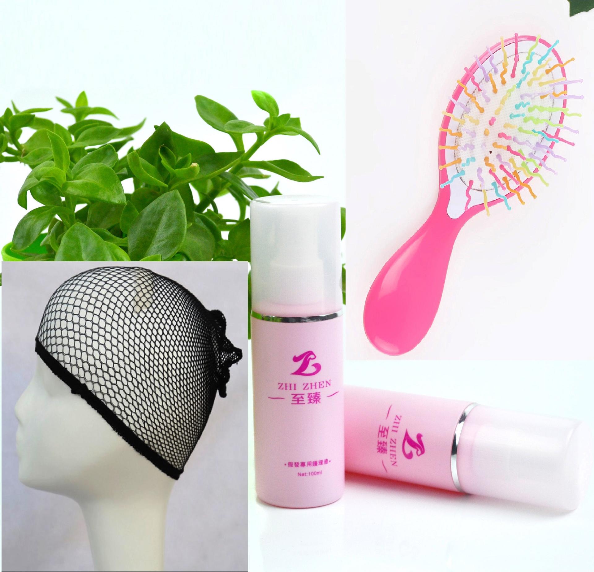 Tóc giả người già màu Muối tiêu