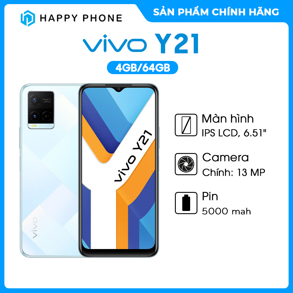 Điện thoại Vivo Y21 (4GB/64GB) - Hàng chính hãng