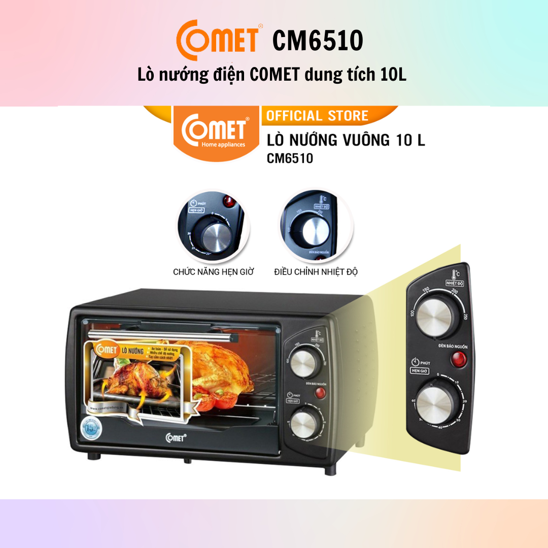 Lò Nướng Điện Comet CM6510 - CM6516 - Hàng Chính Hãng - Bảo Hành 12 Tháng