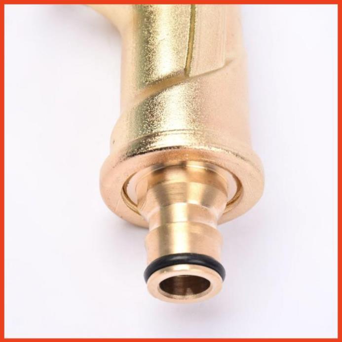 Bộ dây vòi xịt nước rửa xe, tưới cây . tăng áp 3 lần, loại 7m, 10m 206701-3 đầu đồng, cút,nối nhựa vàng