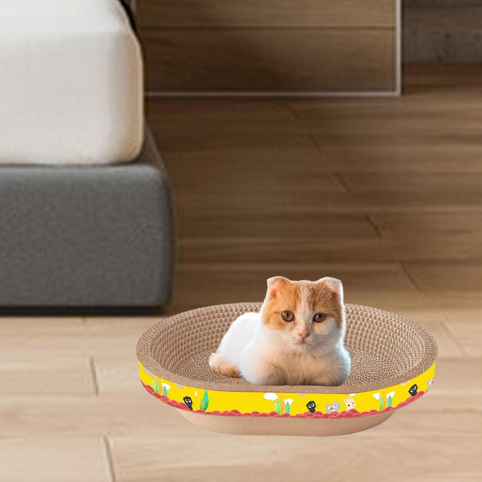 2x Cat Scratcher Scratching Board Corrugated Grind Claws Kitty Cat Toys