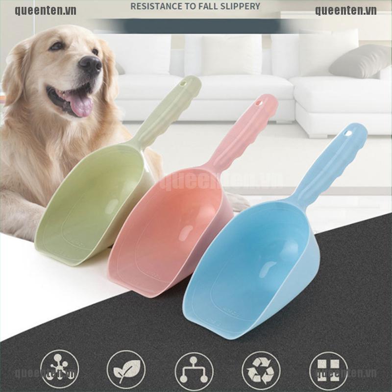 Pet Feeding Shovel Large Capacity Thickening Cat Spoon Plastic Shovel Pet Feeder QUVN