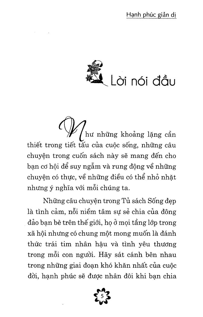 Sống Đẹp - Hạnh Phúc Giản Dị