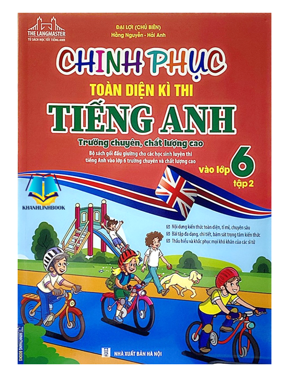 Sách - Combo Chinh phục toàn diện kì thi Tiêng anh trường chuyên ,chất lượng cao vào lớp 6 tập 1 + 2 (có đáp án)