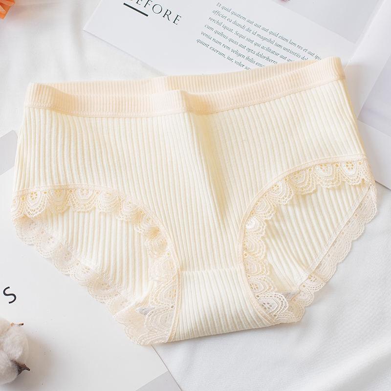 Set 10 quần lót nữ kháng khuẩn cotton mix viền ren điệu đà QLN06