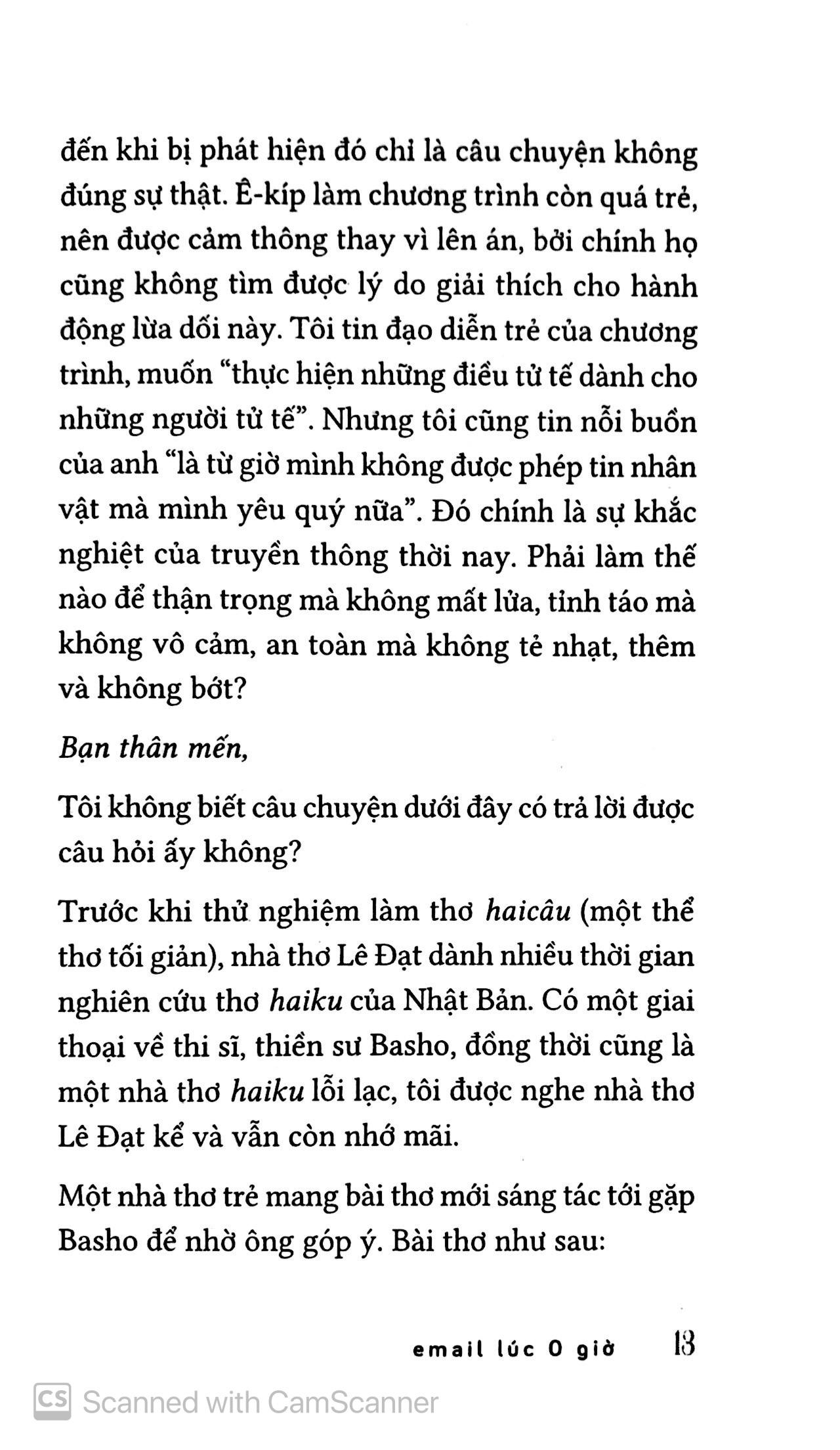 Email Lúc 0 Giờ (Tản Văn)