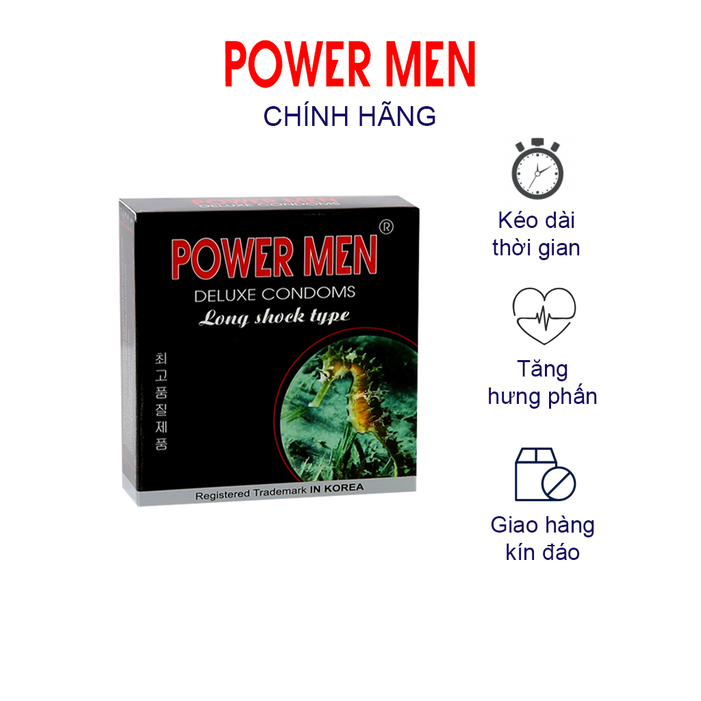 Bao Cao Su Power Men Long Shock 3 Chiếc