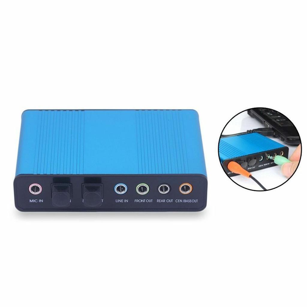 USB External Sound Card 5.1 Surround Sound Optical Audio Sound Card,