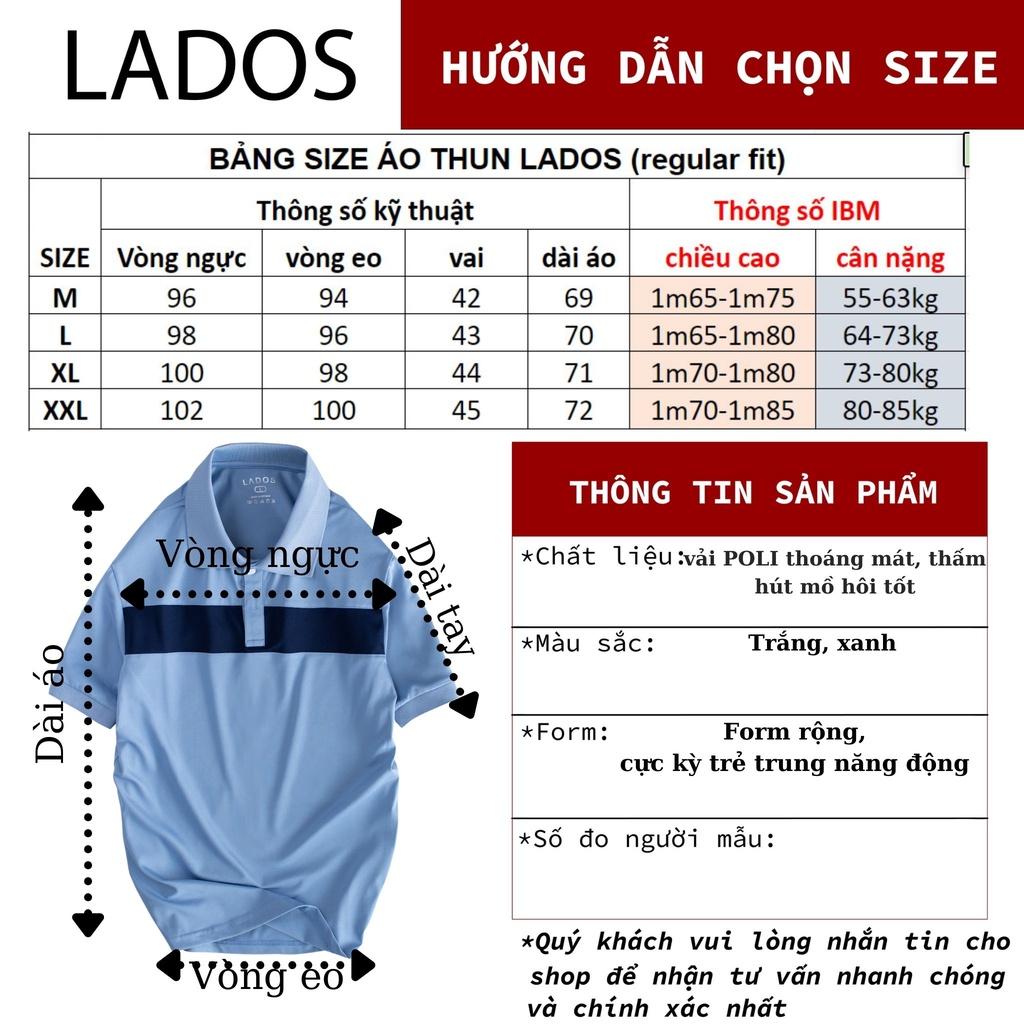 Áo thun polo nam cao cấp kẻ sọc LADOS - 9088 form đẹp, thấm hút mồ hôi, kiểu dáng sang trọng