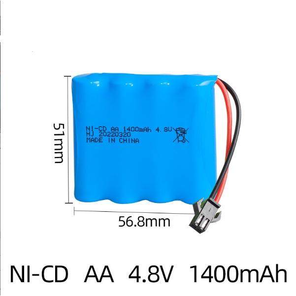 Pin sạc 4.8v 1400mah Ni Cd đồ chơi điều khiển rc